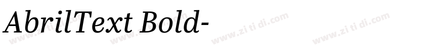 AbrilText Bold字体转换 AbrilText Bold字体转换